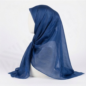 Écharpe longue classique en tissu écossais scintillant pour l'été, grande taille, légère et volumineuse, pour femme, douce, respirante, de qualité supérieure, élégante - Product Image 3
