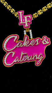 จี้เพชรโมอิสที่กำหนดเองคุณภาพสูง VVS จี้ตัวอักษรชื่อตัว925เคลือบสีชมพูจี้เงินชุบทองจี้เพชรโมอิส - Product Image 3