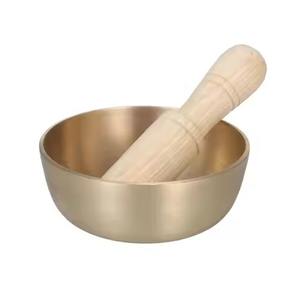 Bol chantant vintage en métal pour la méditation, la guérison sonore, le yoga et la thérapie de pleine conscience - Product Image 4