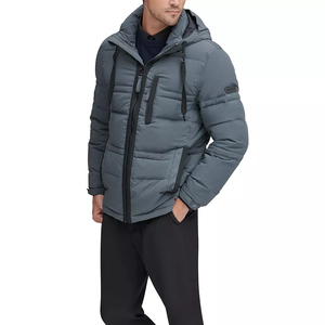 Latest Design <b>Men</b> Canvas Puffer <b>Jacket</b> High Quality Waterproof Windproof Breathable Comfortable Hooded Front <b>Summer</b> Casual Hot - Product Image 1