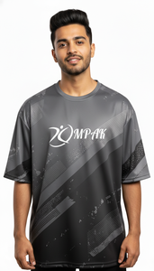 เสื้อยืดโอเวอร์ไซส์สไตล์สตรีทแฟชั่นสำหรับผู้ชาย ลายพิมพ์แบบซับลิเมชั่น เสื้อผ้าลำลอง - Product Image 2