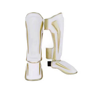 Five B Protectores de Espinilla y Rodilleras de Cuero Hechas a Medida para Boxeo, MMA, Muay Thai, Entrenamiento Profesional, Protección del Empeine, OEM - Product Image 4