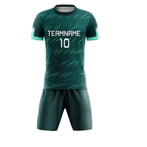 Ensemble de football professionnel sur mesure, séchage rapide et respirant, design par sublimation, uniformes aux couleurs unies, ensemble de maillots de football - Product Image 3