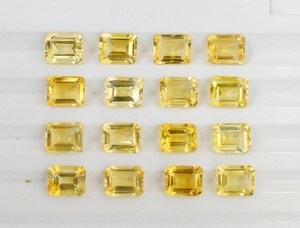 Natural <b>Citrine</b> Octagon Faceted Cut 3x5mm to 10x14mm Loose Gemstone <b>rings</b> Necklace Jewellery Height for Necklace Making - Product Image 2