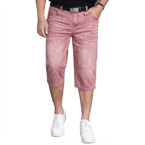 Shorts en jean personnalisés pour hommes, longueur genou, bleu, style Bermuda, vêtements décontractés d'été, fabricant en gros - Product Image 5