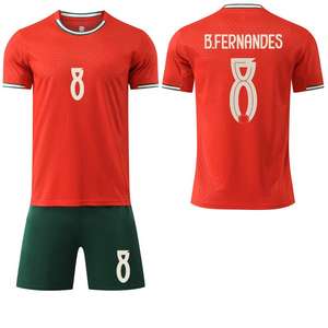 Conjunto de Camiseta de Fútbol, Color Personalizado, Secado Rápido, Transpirable, Antibacterial, Anti-UV, 100% Poliéster, Diseño OEM - Product Image 5