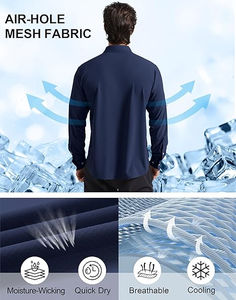 Chemise polo tactique pour homme 100% polyester de haute qualité, séchage rapide, anti-rides, 3 boutons, motif uni, tricotée - Product Image 2