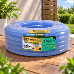 สายยางใส PVC ป้องกันรังสียูวี สำหรับรดน้ำสวน ขนาด 6-50 มม. สายถักเสริมแรง PVC ใส ทนทาน - Product Image 1