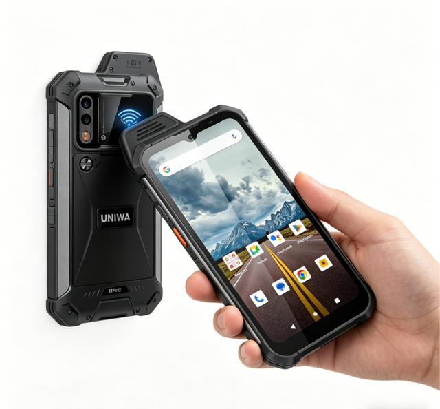 Uniwa W999 IP68 Waterproof 4G Rugged Phone 6.3" FHD Screen MTK G99 NFC Fingerprint Ptt 8+128GB Outdoor Work Rugged Smartphone