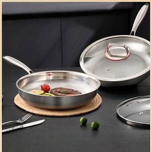 Durable Stainless Steel Fry Pan Designed For Everyday Kitchen Use And Strong Performance Fry Pan - Product Image 3
