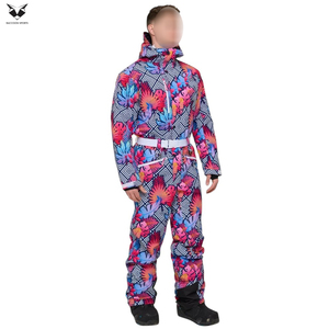 Nuevo Traje de Esquí de Poliéster de Una Pieza, Resistente al Viento, de Primera Calidad, con Estampado Floral Colorido, para Deportes de Invierno al Aire Libre - Product Image 3