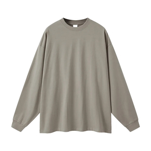 T-shirt basique uni pour homme en coton 100% à col montant et manches raglan, personnalisable avec logo OEM ODM, vente en gros - Product Image 1