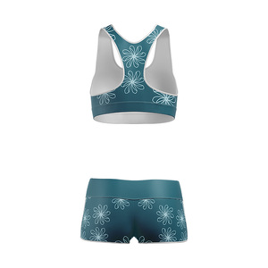 Ensemble de yoga 2 pièces pour femme, taille haute, sans manches, col rond, extensible dans quatre directions, séchage rapide, anti-plis, anti-transpiration - Product Image 6