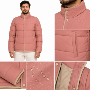 Chaquetas Acolchadas Ligeras para Hombre, Chaqueta Casual de Invierno para Exteriores, Abrigo Acolchado de Moda para Exteriores, Venta al Por Mayor OEM - Product Image 5