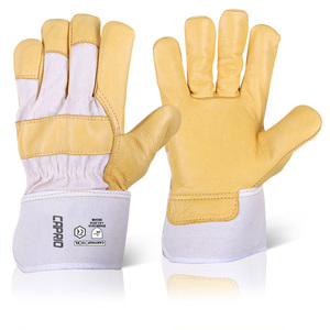 Gants de travail en cuir Rigger, robustes, de protection industrielle, respirants, flexibles, anti-coupure, antidérapants, logo personnalisé OEM - Product Image 5