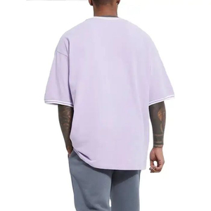 Camiseta Oversize para Hombre, Estilo Ruff, Algodón Pesado Premium, Estilo Urbano Vintage, Corte Holgado, Cuello Redondo, Informal, Suave y Transpirable - Product Image 3