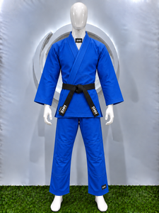 SHH Blue Cotton Judo Gi Uniform for Boys Kids Durable Martial Arts Wear with Black <b>Belt</b> - Product Image 3