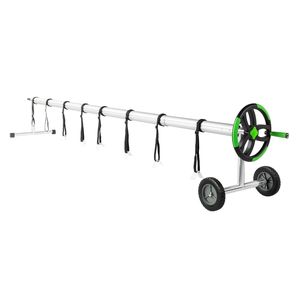 Avvolgitore per Copertura Piscina in Alluminio con Capacità di Carico 60kg (Scanalatura 1,6m 5 Sezioni Verde) - Product Image 4