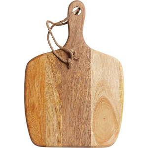 Planche à découper en bambou naturel écologique avec poignée, planche de cuisine durable pour légumes, viande et fromage - Product Image 6