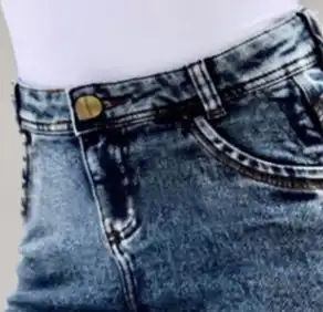 Custom Denim Shorts Classic Vintage High <b>Waist</b> Blue Wide Leg Female Casual Summer Ladies Shorts <b>Jeans</b> for Women - Product Image 2