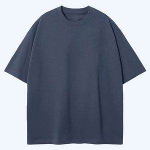 เสื้อยืดโอเวอร์ไซส์ทรงหลวมสำหรับผู้ชาย พิมพ์โลโก้ตามสั่ง ผ้าคอตตอนหนานุ่ม ระบายอากาศได้ดี เหมาะสำหรับใส่ในฤดูร้อน สไตล์สตรีทแวร์ - Product Image 1