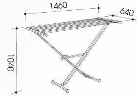 Tendedero de ropa de metal y madera de último diseño con ruedas, tendedero móvil portátil para interiores, personalización disponible. - Product Image 4