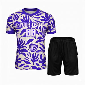 Conjunto de Camiseta y Pantalones Cortos de Tenis Estampados de Verano para Hombre, Tallas Grandes, Personalizable para Equipos, Ropa Deportiva de Poliéster - Product Image 4