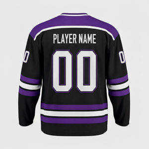 เสื้อฮอกกี้น้ำแข็งคุณภาพสูงแบบกลับด้านได้ ไซส์พลัส ปี 2026 พิมพ์ลายแบบซับลิเมชั่น เสื้อเจอร์ซีย์ฮอกกี้แบบกำหนดเองได้ พร้อมบริการ OEM สำหรับชื่อผู้เล่นทีม - Product Image 3