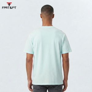 Custom Printed 100% Cotton Top Quality Plain Short Sleeve Eco-Friendly Breathable Loose Fit Mens T-Shirt - Product Image 3