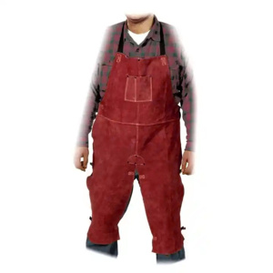 Premium Brown Cowhide Split Leather Industrial Safety Household Cleaning Tools <b>Accessories</b> Cowhide Leather Welding Apron - Product Image 3