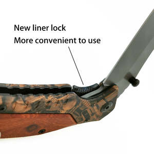 Navaja Plegable con Hoja y Mango de Acero Inoxidable, Calidad de Caza, Funda de Cuero Personalizada - Product Image 4