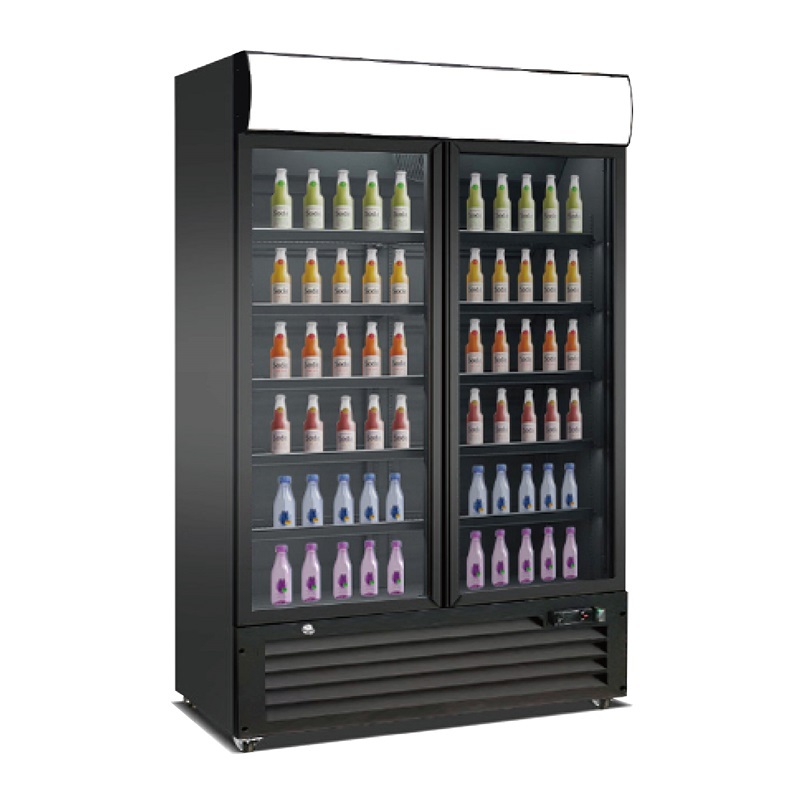 Commercial Flat Glass Door Freezer for