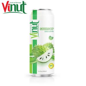 Jus de corossol non concentré, sans sucre ajouté, formule personnalisée, certifié GMP, 500 ml, pour fabricant de boîtes de conserve, réfrigéré, Vietnam - Product Image 1