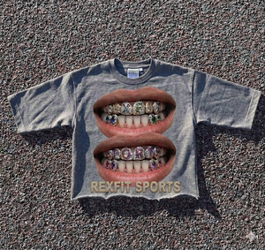 T-shirt court à col rond imprimé numériquement de haute qualité pour hommes, personnalisé, 100 % coton épais, motif graphique, coupe oversize - Product Image 4