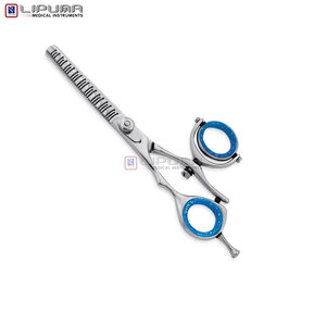 Buy 4Cr13 Stainless Steel <b>Left</b>-<b>Handed</b> Adjustable Screw Razor Sharp Blades Professional Hair Thinning <b>Scissors</b> Plastic/Rubber - Product Image 4