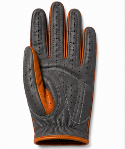 Gants de conduite en cuir véritable de haute qualité, doux, respirants, compatibles écran tactile, antidérapants, thermiques, unisexes, pour l'hiver, voiture, moto, OEM - Product Image 2