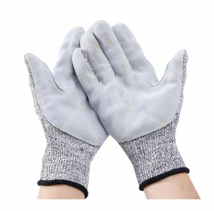Guantes de seguridad de algodón transpirables hasta la muñeca, estilo liso para uso en exteriores, primavera y otoño - Product Image 1