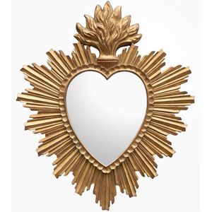 Adorno Colgante de Metal Hecho a Mano con Estrella del Sagrado Corazón, Estilo Vintage Ex Voto, Milagros, Arte de Pared, Decoración Devocional Católica para el Hogar - Product Image 5