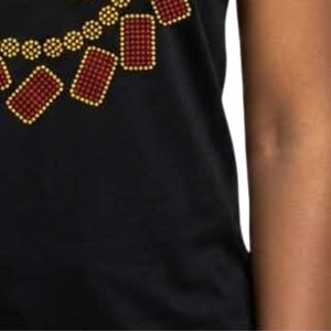 เสื้อยืดผู้หญิงทรงเข้ารูป ลายกราฟิก Ruby Burst ทรงสลิมฟิต สไตล์ลำลอง สตรีทแวร์ แขนสั้น คอกลม พิมพ์ลายตามสั่ง ผ้าฝ้าย - Product Image 4