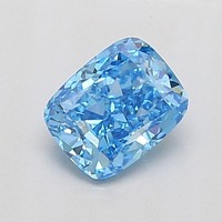 Diamant de 0,92 ct, coupe coussin, bleu vif fantaisie, clarté VS1, excellente taille, diamant certifié pour bijoux de luxe et fiançailles
