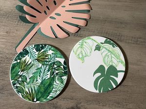 Custom Shaped Cup Coasters <b>Set</b> Printed Acacia Wood Handcrafted for Home and Office Decoration at Star Crafts India - Product Image 3