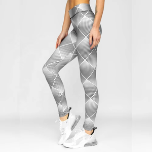 Leggings de Compresión de Cintura Media para Mujer, Elásticos en Cuatro Direcciones, de Secado Rápido, Ligeros, con Estampado Sublimado, Tela de Spandex/Nylon para MMA - Product Image 5
