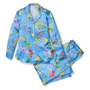 Sleepwear Ladies Pajamas Set for Women Custom Printing Sublimation Sleepwear Shorts & <b>Pants</b> Pajama Set Nighty Women's Sleepwear - Product Image 4