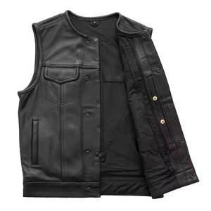 Chaleco de Motociclismo de Cuero Genuino Duradero, Nuevo y en Tendencia 2026, para Carreras, Seguro, Talla Grande, Impermeable, Transpirable y Resistente al Viento - Product Image 3