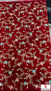 Tissu en polyester de luxe brodé de dentelle jacquard à sequins pour robe de soirée, robe de mariée, mode, textile personnalisé OEM ODM - Product Image 6