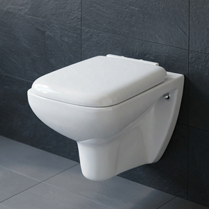 Modern European Design Rimless Wall Hung Toilet <b>Ceramic</b> WC <b>Pan</b> Square Bathroom Sanitary Ware Dual Flush - Product Image 5