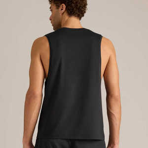 Camiseta Deportiva sin Mangas para Hombre Hawk Eye Sports, Cuello Redondo, Secado Rápido, Transpirable, Informal, Tejido Sólido de Spandex/Algodón para Entrenamiento y Fitness - Product Image 3