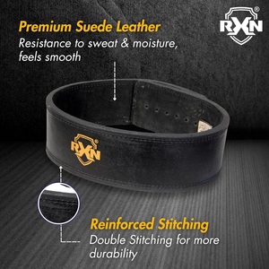 Cinturón de Levantamiento de Pesas de Cuero con Hebilla de Palanca RXN para Hombres y Mujeres - Product Image 3
