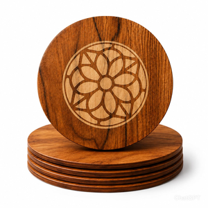 Protector de Mesa de Madera con Acabado Natural, Salvamanteles de Madera Elegantes y Ecológicos, Salvamanteles de Madera Resistentes al Calor, Soporte para Ollas - Product Image 6