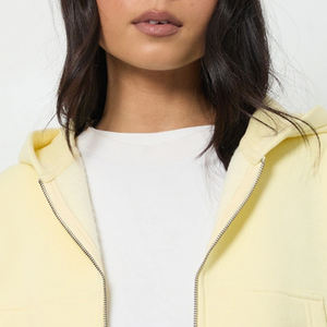 เสื้อฮู้ดครอปซิปสำหรับผู้หญิง ผ้าฟลีซหนา 350GSM รุ่น 2026 / เสื้อฮู้ดครอปซิปสำหรับผู้หญิง สวมใส่สบาย ทรงครอป เหมาะสำหรับฤดูหนาว - Product Image 2